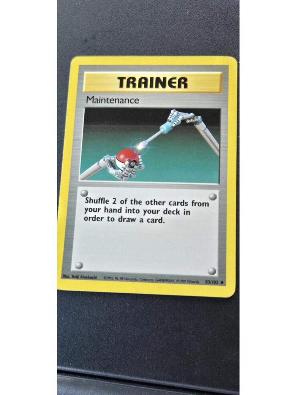 Pokemon Trainer Maintenance Card